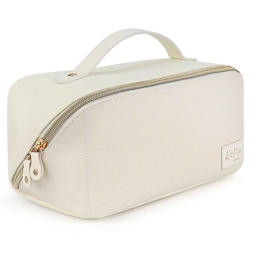 KAT MYHR Large Capacity Travel Cosmetic Bag - Waterproof Makeup Organizer Cosmetics Make Up for Women Cute
