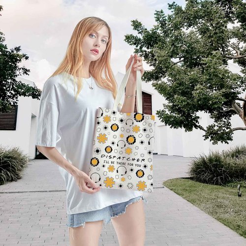 WCGXKO Dispatcher Gift Emergency Services Dispatcher Gift I'll Be There For You Zipper Pouch Makeup Bag (DISPATCHER tote)