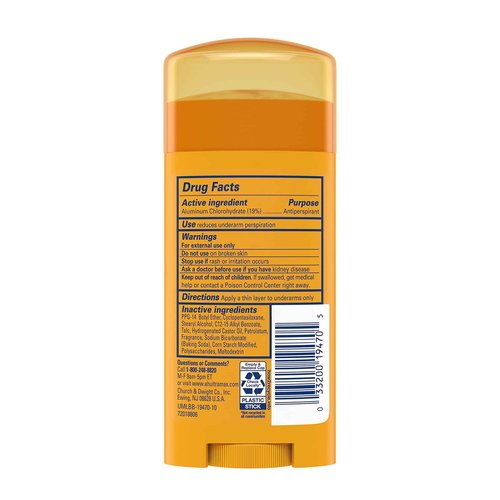 ARM & HAMMER ULTRAMAX Anti-Perspirant Deodorant Solid Powder Fresh 2.60 oz (Pack of 7)