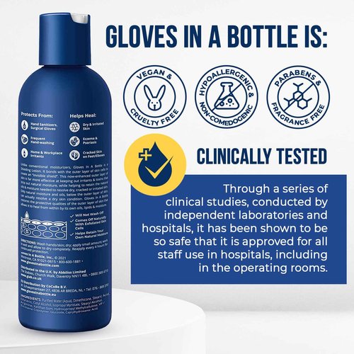 Gloves In A Bottle Shielding Lotion, Relief for Eczema and Psoriasis, 8 Fl Oz (Pack of 1)