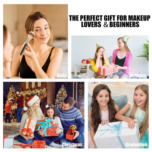Makeup Kit for Women Full Kit, All in One Makeup Set with Eyeshadow Palettes Eyeliner Mascara Powder Foundation Concealer Contour Stick Blush Lip Gloss Brush Set, Biginner-Friendly Makeup Kits (CK03)