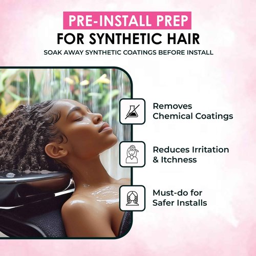 Esha Braid N Slay Detox Powder – Scalp Cleanser for Braids, Locs & Twists – Removes Buildup, Odor & Prewashes Synthetic Hair – Non-Stripping, Soothing, 907g (32 Fl Oz, UNSCENTED)