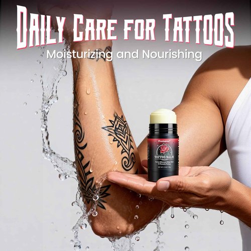 Phomemo Tattoo Aftercare, Tattoo Balm for Healing, Tattoo Butter for Moisturizing & Enhancing Color, Tattoo Cream Aftercare for New & Old Tattoo, 100% Natural & Petroleum-Free, 1.76oz, 2 Pack