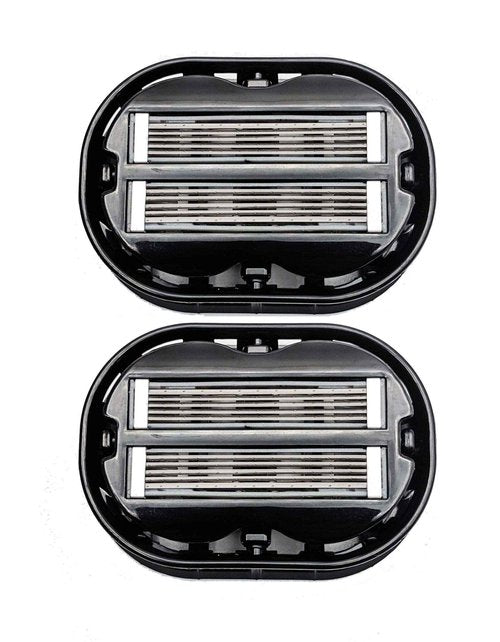 2X Classic Omnishaver - Black - The Fastest Way to Shave Head, Legs, Arms, Body | an Alternative to Disposable Shaving Razors Self Cleans & Strops During Use with Durable Blade | Bald Shaver for Men