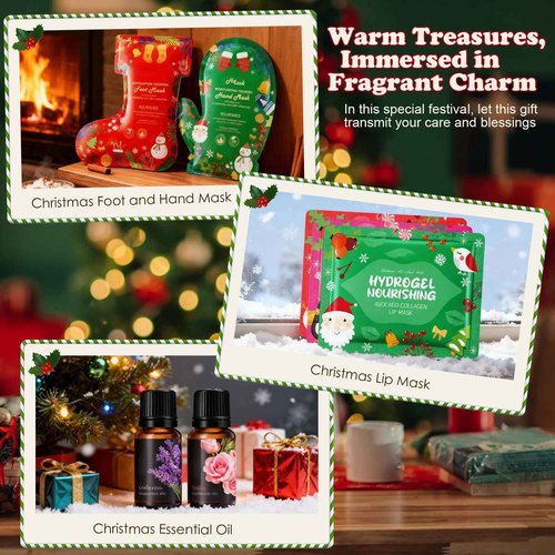 Christmas Gift Sets for Women 2025- Christmas Gift Baskets, Early Christmas Gift Ideas, Relaxing Spa Gift Baskets with Tumbler and Hand Cream for Women, Sister, Mom, Wife, Friend, Christmas Gifts