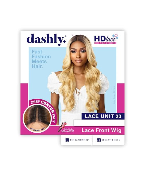 Sensationnel Dashly HD Lace Front Wig - LACE UNIT 23 (Color:CHUNKY HIGHLIGHT 30)