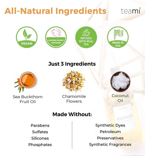 Teami Repair Jojoba Face Oil for Women with Coconut Oil, Camellia Seed & Vitamin E for Skin - Facial Oil Cleanser for Sensitive, Normal, Oily & Dry Skin (2oz)
