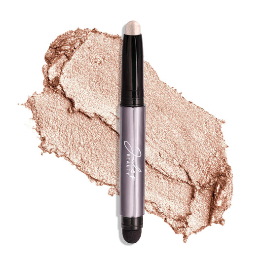 Julep Eyeshadow 101 Crème-to-Powder Waterproof Eyeshadow Stick – Pearl Shimmer – Long-Lasting, Crease-Proof, Light Golden-Beige Shimmer Cream Eyeshadow with Built-in Smudger