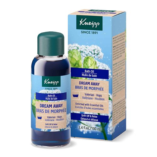 Kneipp Dream Away Valerian & Hops Bath Oil - Good for Unwinding Before Bed - Vegan - 3.4 fl oz - Up to 10 Baths