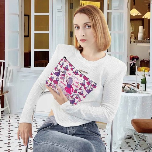 LEVLO Madam Mim Cosmetic Bag Sword Stone Movie Fans Gift I Hate Sunshine I Hate Horrible Whole Some Sunshine Makeup Zipper Pouch Bag For Women Girls (I Hate Sunshine Full)