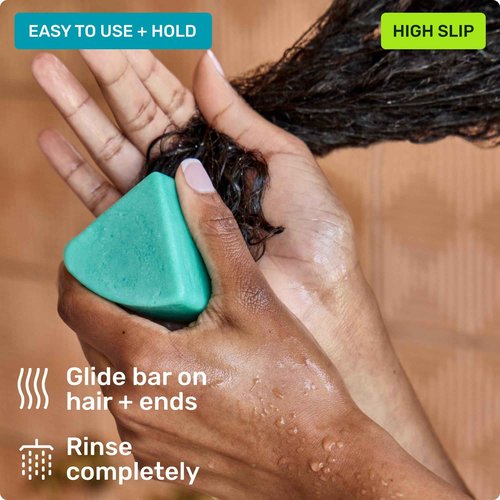 Ethique Beauty Curl-Defining Shampoo & Conditioner Bar Set for Thick, Curly Hair with Shea Butter - Plastic-Free, Vegan, Cruelty-Free - 2 Pack
