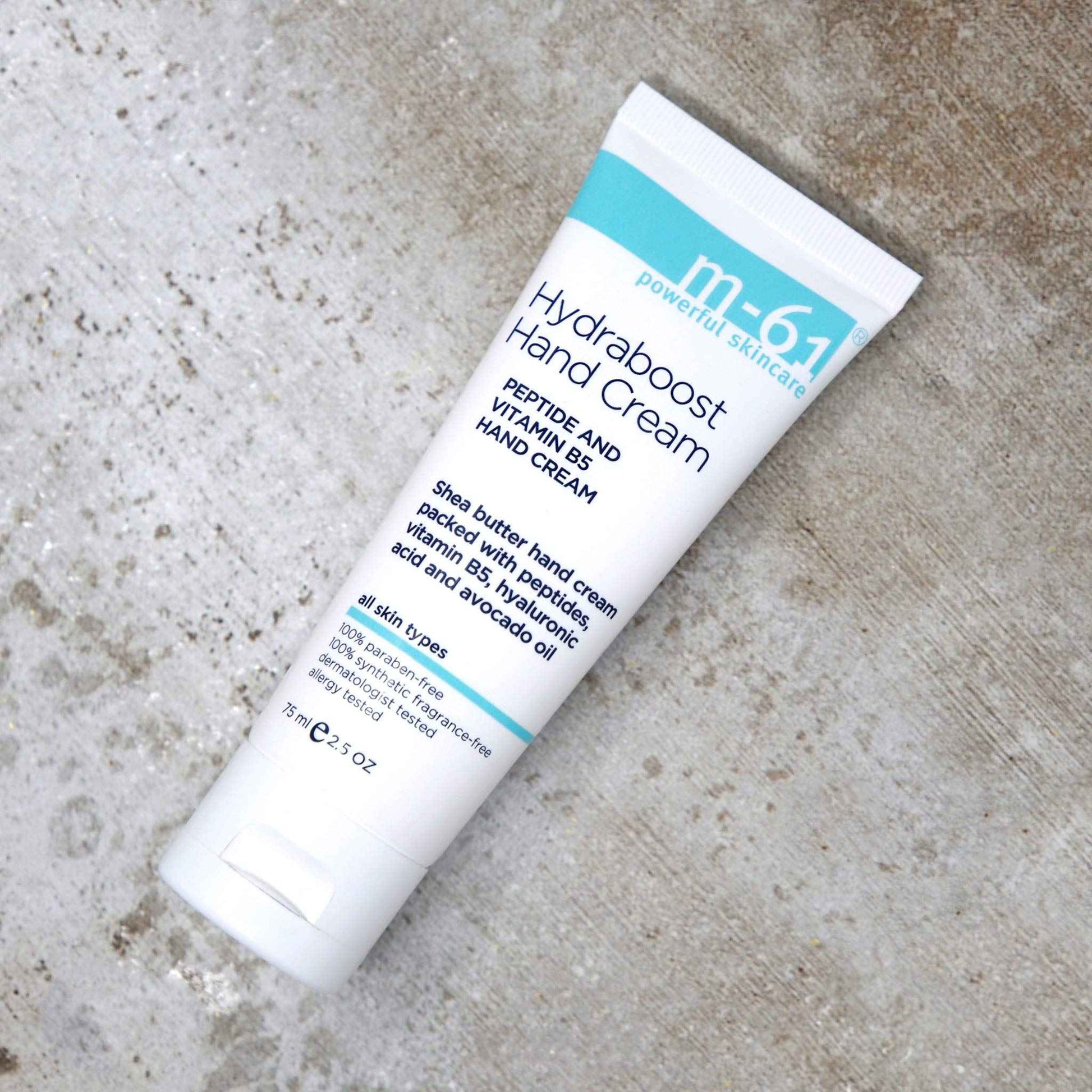 m-61 Hydraboost Hand Cream | Fast-Absorbing, Fragrance-Free Hand Cream with Shea Butter, Hyaluronic Acid, and Vitamin E - 2.5 Fl. Oz.