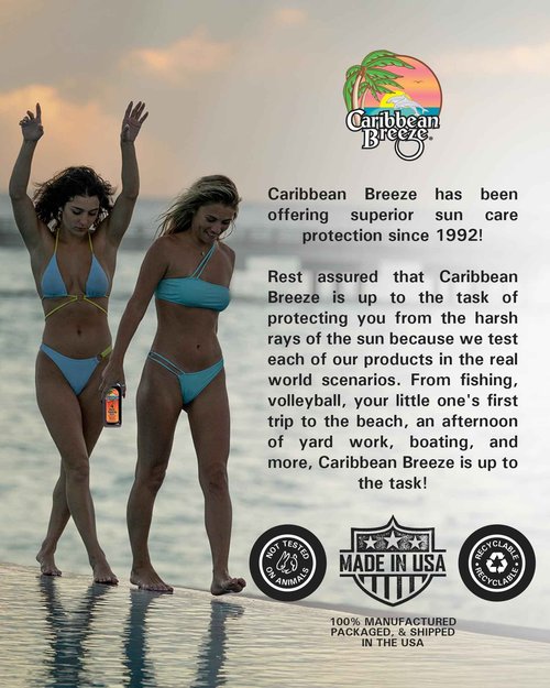 Caribbean Breeze SPF 4 Dark Tanning Oil Intensifier, Tanning Accelerator Outdoor with Mango Lime Fragnance, Rich in Anti Oxidants, Beta-Carotene, and Pomegranate Extracts, 8.5 oz (250 ml)