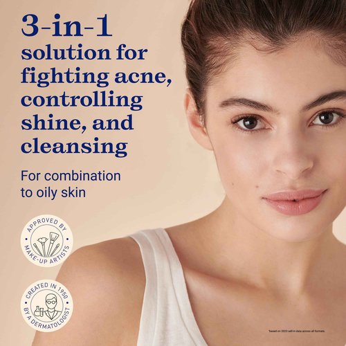 Embryolisse 3 in 1 Anti-pimples & Acne Treatment - Multipurpose Clay Mask to Control and Clear Breakouts - For Oily to Combination Skin, Paraben Free, Oil Free & Non-Comedogenic, 3.38 Fl Oz