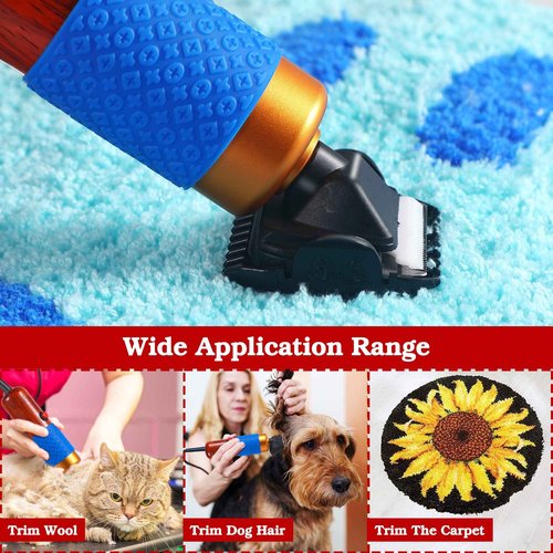 Makevivi 1 PCS Replaceable Ceramic Blades Set Carpet Trimmer, Carpet Trimmer Common Use Clipper Blade, for Carpet Clippers,Tufting Clippers
