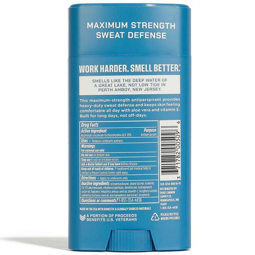 Duke Cannon Trench Warfare Antiperspirant Deodorant for Men – Fresh Water & Citrus Scent, Aluminum-Based, 3 oz, Long-Lasting Sweat Defense with Aloe & Vitamin E