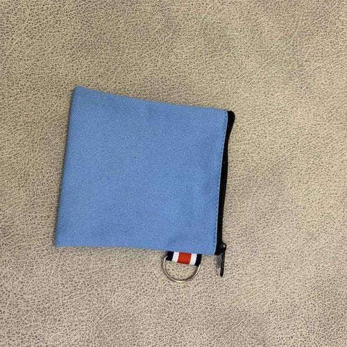 DraCra 3 Pack Small Canvas Zipper Pouch with Hanging Ring Square Pocket Carrying Purse Travel Storage Organizer Case Mini Toiletry Bag for Makeup Lipstick Cosmatic Change Coins Earphone Charger Cable