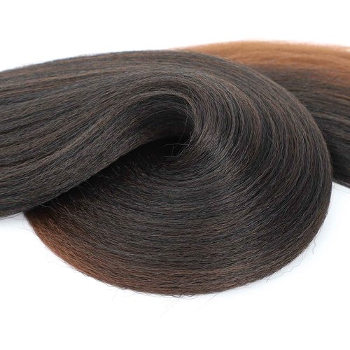 Callia 32 Inch Pre Stretched Braiding Hair Extension 8 Packs Soft Yaki Texture Braiding Hair Pre Stretched Hot Water Setting Synthetic Hair Extension For Twist Braidings (32Inch-8PACK, 1B/30)