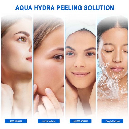 Elitzia 2 Set of Aqua Peeling Solution Hydro Facial Dermabrasion Machine Aqua Peel Serum Skin Care AS1 SA2 AO3 for Face Cleansing & Moisturizing 400ml/14.1Fl.oz (Set of 3 Bottles) ETYYS123