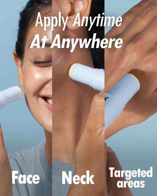 KAHI Multi Balm Max Daily Face Moisturizer + Aqua Korean Sunblock Stick | All-in-One Hydrating Lip, Eye, Neck Cream, Make Up Base & Face Mist Moisture Stick (0.30 fl oz, EA)