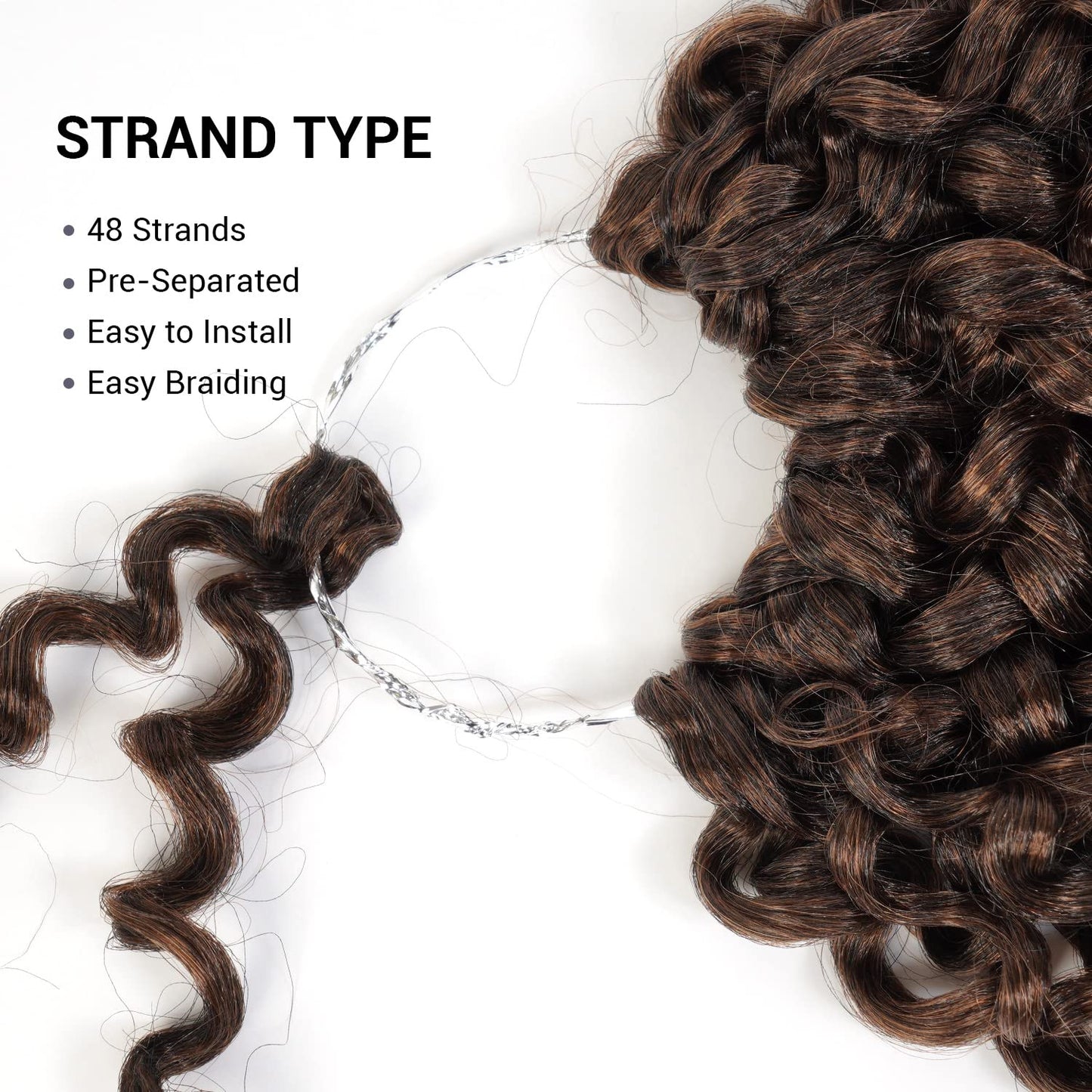 6 Bundle (3 Pack) 8 Inch AU-THEN-TIC 2X Spiral Wand Curl Crochet Braids Jamaican Bounce Curly for Black Women Syntheric Hair Extensions FreeKalon Fiber (3-Pack, T1B/30-tipped Off Black & LightAuburn)