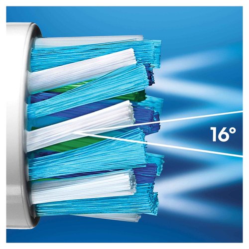 Oral-B CrossAction Toothbrush Heads Pack of 8 Replacement Refills for Electric Rechargeable Toothbrush, Mailbox Sized Pack