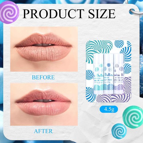 Leelosp 72 Pcs Christmas Lip Balm Gifts Bulk Candy Shapes Lipstick Set Sugar Moisturizing Balms Natural Organic for Christmas Gifts Stocking Stuffers for Coworker Employee Winter Holiday Party Favors