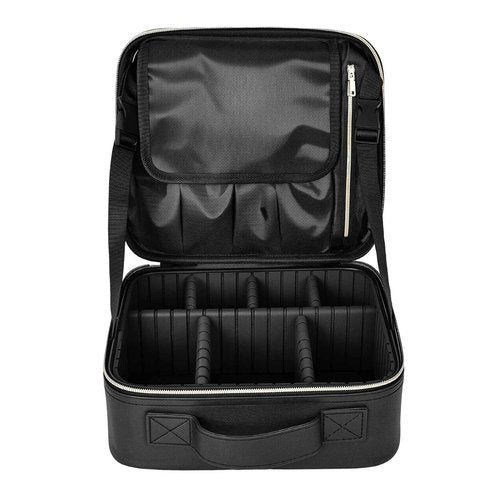Kweenaryer Makeup Case with Adjustable Dividers, Travel Makeup Bag Organizer with Cosmetic Brush Bag, Cosmetic Bag for Women