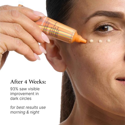 Bliss Rest Assured Eye Cream & Bright Idea Vitamin C Serum - Anti-Aging, Reduces Dark Spots, Boosts Elasticity - Vegan & Cruelty-Free
