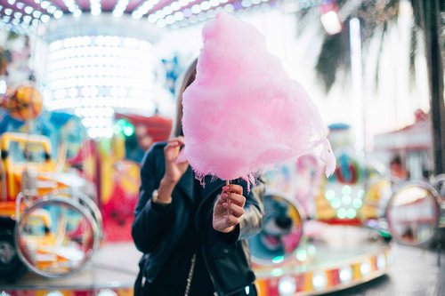 Concession Essentials Candy Floss Sugar- Blue Raspberry, Pink Vanilla, Cherry, 3.25 lb Cartons, 3 Count