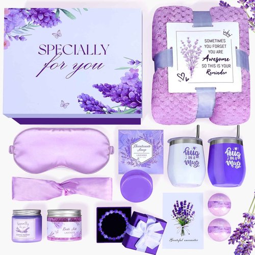 Get Well Soon Gifts,Christmas Gifts Baskets for Women,Birthday Gift Boxes For Women,12Pcs Self Care Package,Thinking of You Gift Basket,Relaxing Spa Gift For Her, Mom,Wife, Sister,Friend