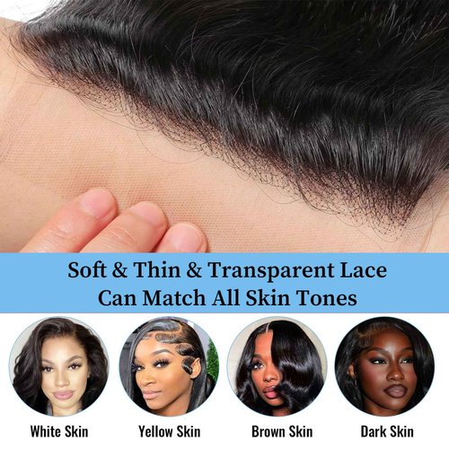 Kinky Straight 2x6 HD Lace Frontal Closure 12A Brazilian Raw Virgin Yaki Kinky Straight Human Hair Closure Natural Hairline Pre Plucked 14 Inch
