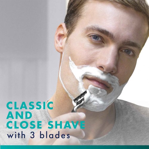 Gillette Mach3 Shaving Razor for Men, Razor Handle, 12 Blade Refills