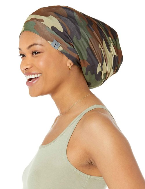 Fairy Black Mother Dreadlocks Locs Cap (Army Fatigue,Large)