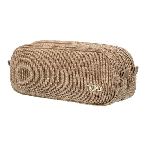 Roxy Womens Feeling Good Corduroy Storage Bag | Makeup Case | Travel | Organizer | Cosmetics | Electronics | Digital | Reusable | Zipper Closure | Pouch | Lightweight | Accessories - Oil Green