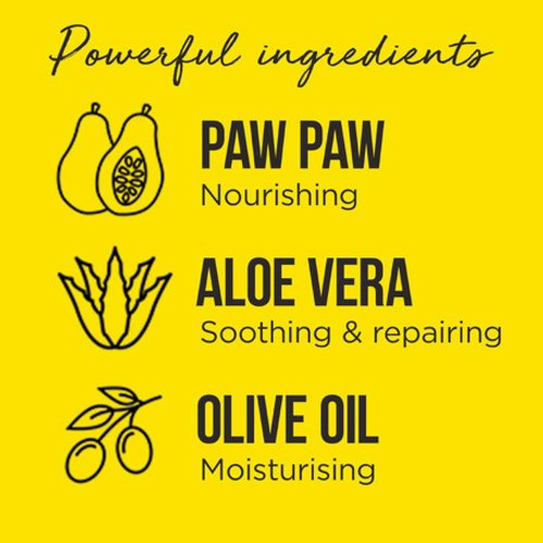 Dr.PAWPAW Overnight Lip Mask - Multi-Purpose Balm, Natural Pawpaw & Peptides Smooth Skin, Cracked Lips, Vegan, Ethical Beauty & Fregrance Free (3 x 25 ml)