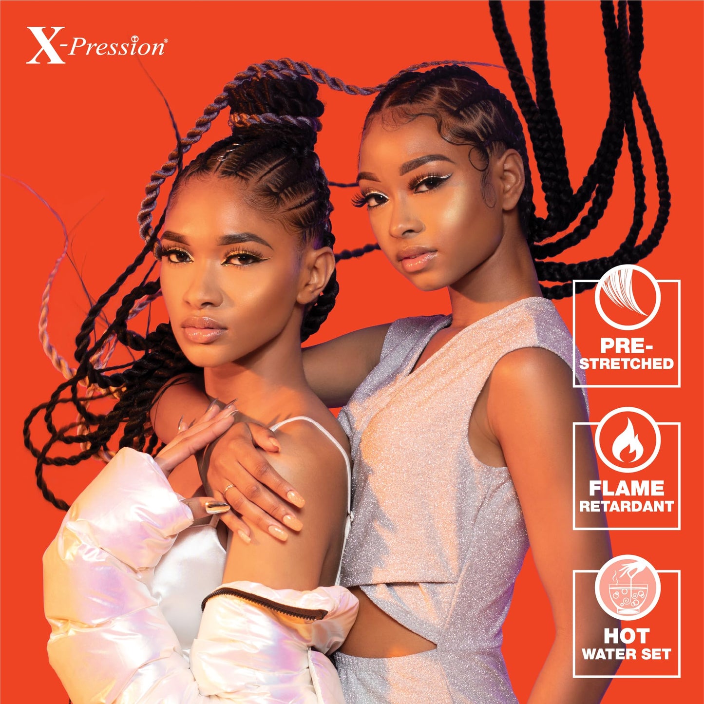 Sensationnel X-pression prestretched braiding hair - 3x braid 58 inch all kanekalon flame retardant synthetic braid for box braids and twists (1 pack, 30 LIGHTAUBURN)