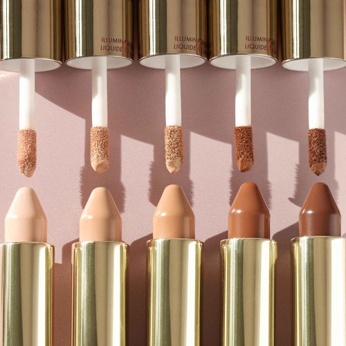 Wander Beauty Dualist Matte and Illuminating Concealer Makeup - Ebony - Dual-Ended Matte Concealer Stick + Liquid Concealer - Full Coverage Concealer Brightens & Hydrates Under Eyes - 0.28 fl oz