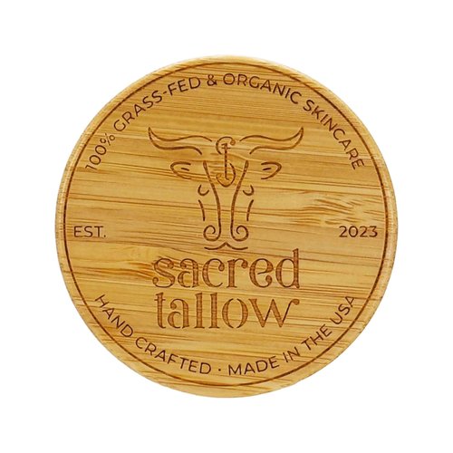 Moisturizing Tallow Body Balm, Unscented, 100% Grass Fed Grass Finished Organic Face Cream, Moisturizer, 1.7 oz, Lotion, Skin Care, and Lip Balm