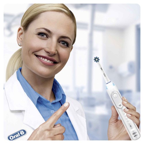 Oral-B CrossAction Toothbrush Heads Pack of 8 Replacement Refills for Electric Rechargeable Toothbrush, Mailbox Sized Pack