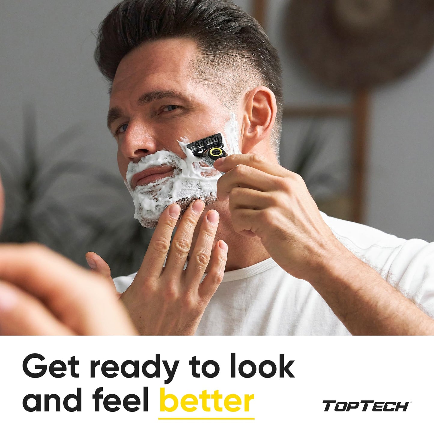 TopTech ULTRA 5 Razors for Men - Shaving Razor & Refills - (Handle + 101 Replaceable Cartridges) - 5 Blades Technology - Fits Gillette Fusion - Soft Shave Super Sharp - Best Refill Price - Wholesale