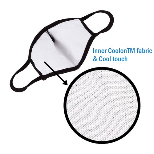 WITHMOONS 3PCS Cotton Face Mouth Mask Cool Mesh Cloth 3 Layers Facial Reusable Washable Nose Bridge Wire Black for Women Men
