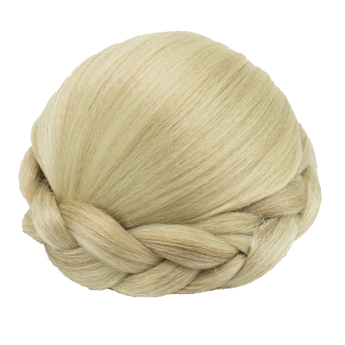 IMISSU Small Size Braided Chignon Dancer Hair Cover Donut Hairpieces Scrunchies Hair Bun Wig Updo Wedding Party for Women (M5 Dirty Blonde)