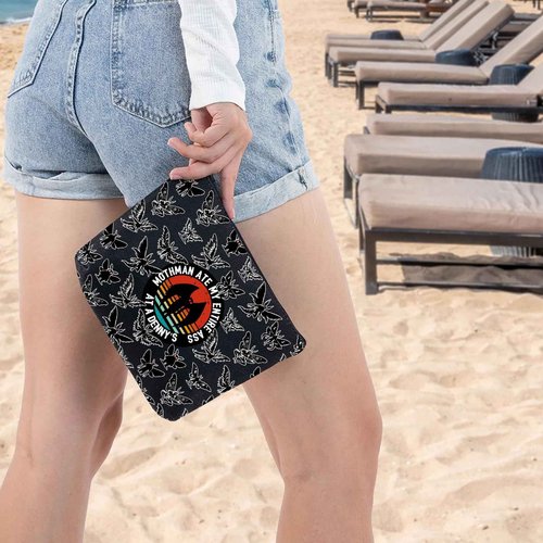 WZMPA Mothman Cosmetic Bag Lover Gifts Ate My Ass At Dennys Makeup Zipper Pouch Merchandise (2-Full)