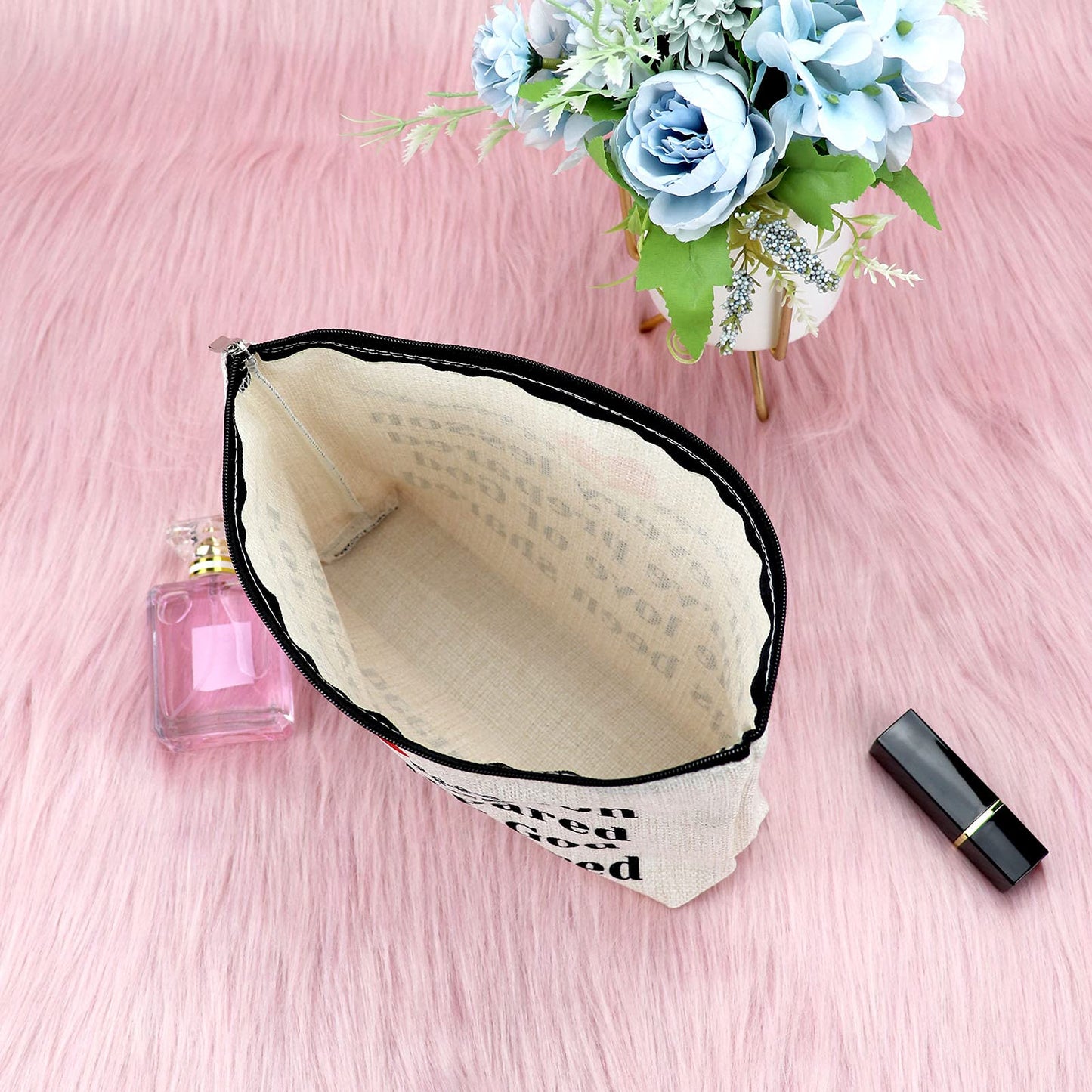 Sunday School Teacher Gift Makeup Bag Religious Gift for Women Teacher Appreciation Gift Cosmetic Bag Christian Gift for Her Funny Birthday Gift Thanksgiving Graduation Gift Travel Cosmetic Pouch