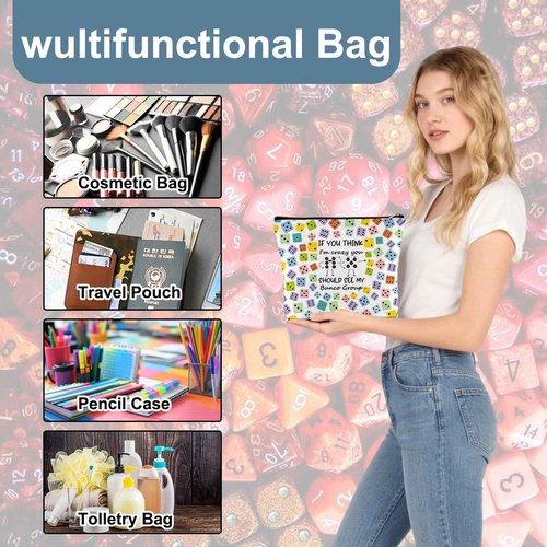 JEFBFBWE Bunco Slot Machine Makeup Bag Casino Cosmetics Bag Cosmetic Pouch Trip Travel Toiletry Handbag Slot Gambling Lucky Gift for Casino Lovers Women Birthday Christmas Theme Party