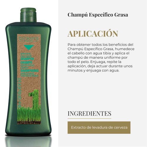 Salerm Cosmetics Biokera Natura Shampoo Specific Grease – 1000 ml