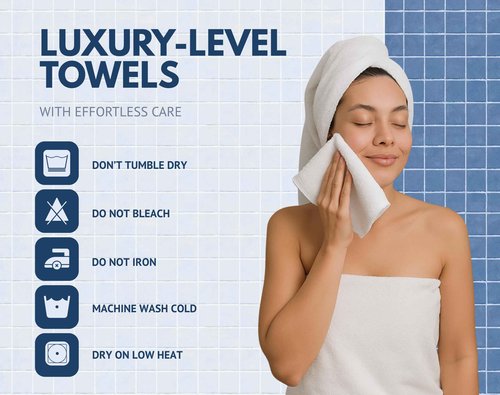 The Towels Haven Luxurious Wash Cloths for Showering [13x13] - Thick, Soft, 100% Cotton Washcloths [Pack of 12] Absorbent Face Towels for Bathroom, Gym, and Spa Ideal for Daily Skincare (Navy Blue)
