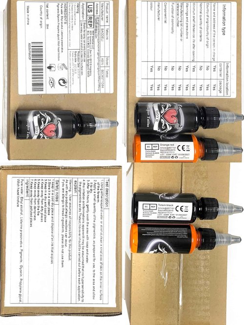 BaodeLi Tattoo Ink Set,14Pcs Tattoo Ink 1oz 30ml/Bottle for 3D Makeup Beauty Skin Body Art,Tattoo Inks Pigment Kit for Professionals and Beginners Use (14 Colors,Black,Red,White ect)