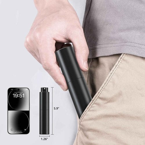 Small Spray Bottle 1oz, Travel Spray Bottles TSA Approved, 30ml Portable Mini Spray Bottle, Fine Mist Spray Bottles for Face，Toiletries Suitable for Women Men to Carry While Traveling (Black+White)